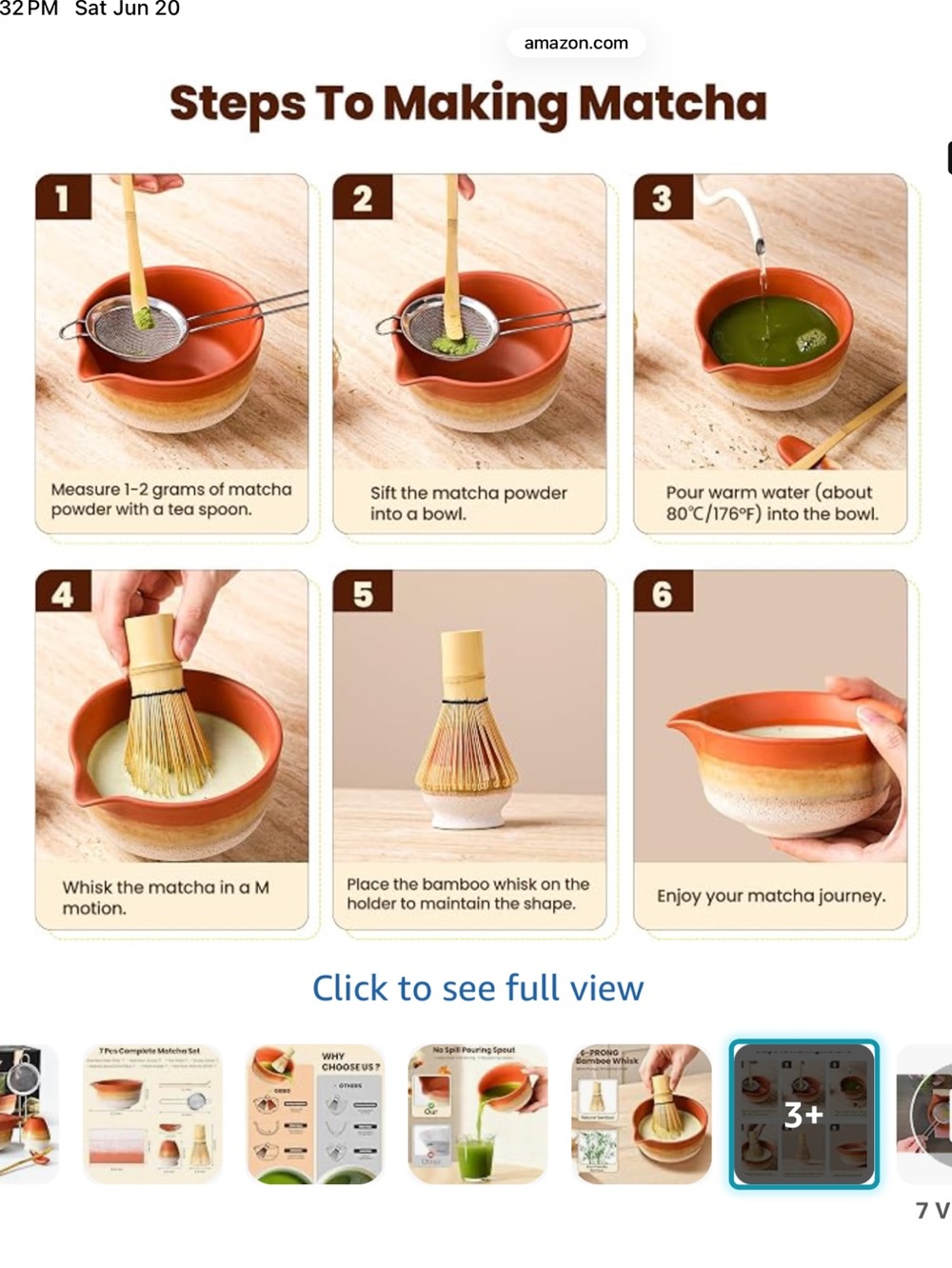 5 pc Matcha Whisk Set-New In Box - Picture 5 of 5